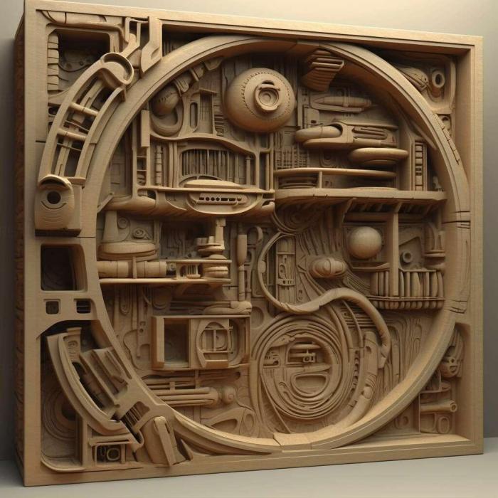 نموذج ثلاثي الأبعاد لآلة CNC 3D Art 